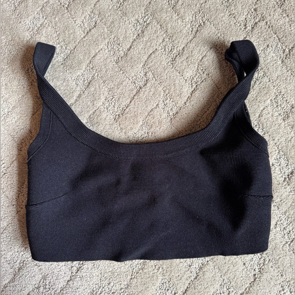 Aritiza Babaton Women's Black Knit Bralette